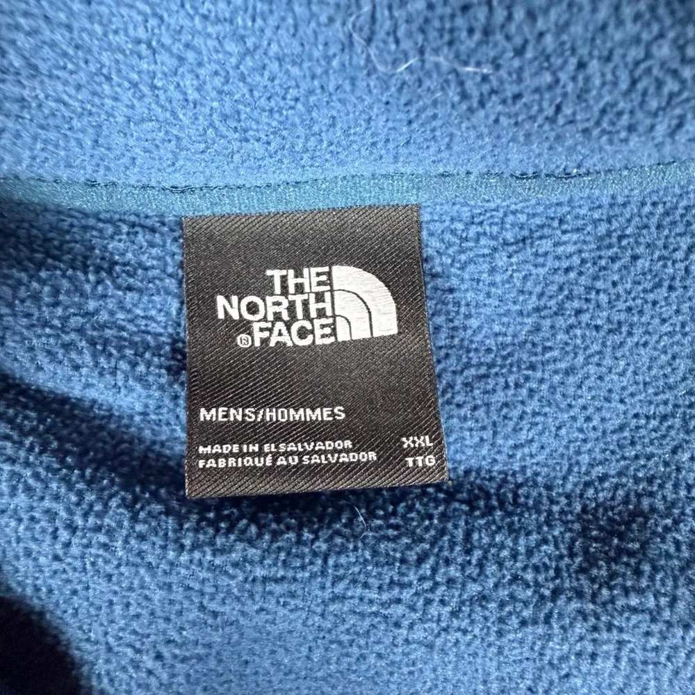 The North Face Mens XXL Blue TKA 100 Glacier Quarter Zip Fleece Pullover